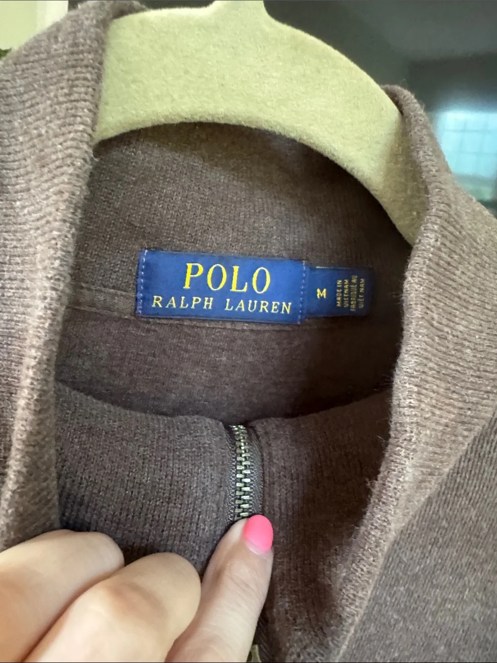 Polo Ralph Lauren Brown Half-Zip Pullover